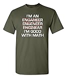 I'm Good with Math Graphic Novelty Sarcastic Funny