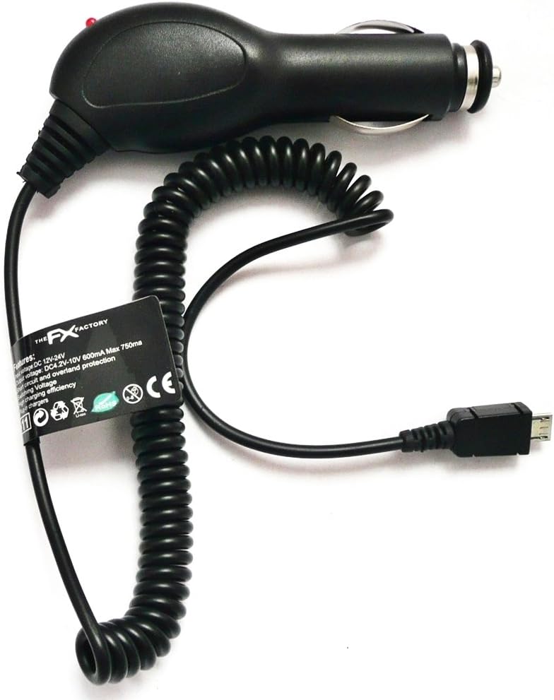 Kit Me Out® Car Charger USB, Micro USB Adapter for Huawei P8 Lite, P9 Lite, Enjoy 9, Y3, Y5, Y6, Y7, Y9, P Smart 2015 2016 2017 2018 Models - Black