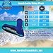 Nordic Essentials Beach Socks [2 Pairs] (Black + Blue, S)