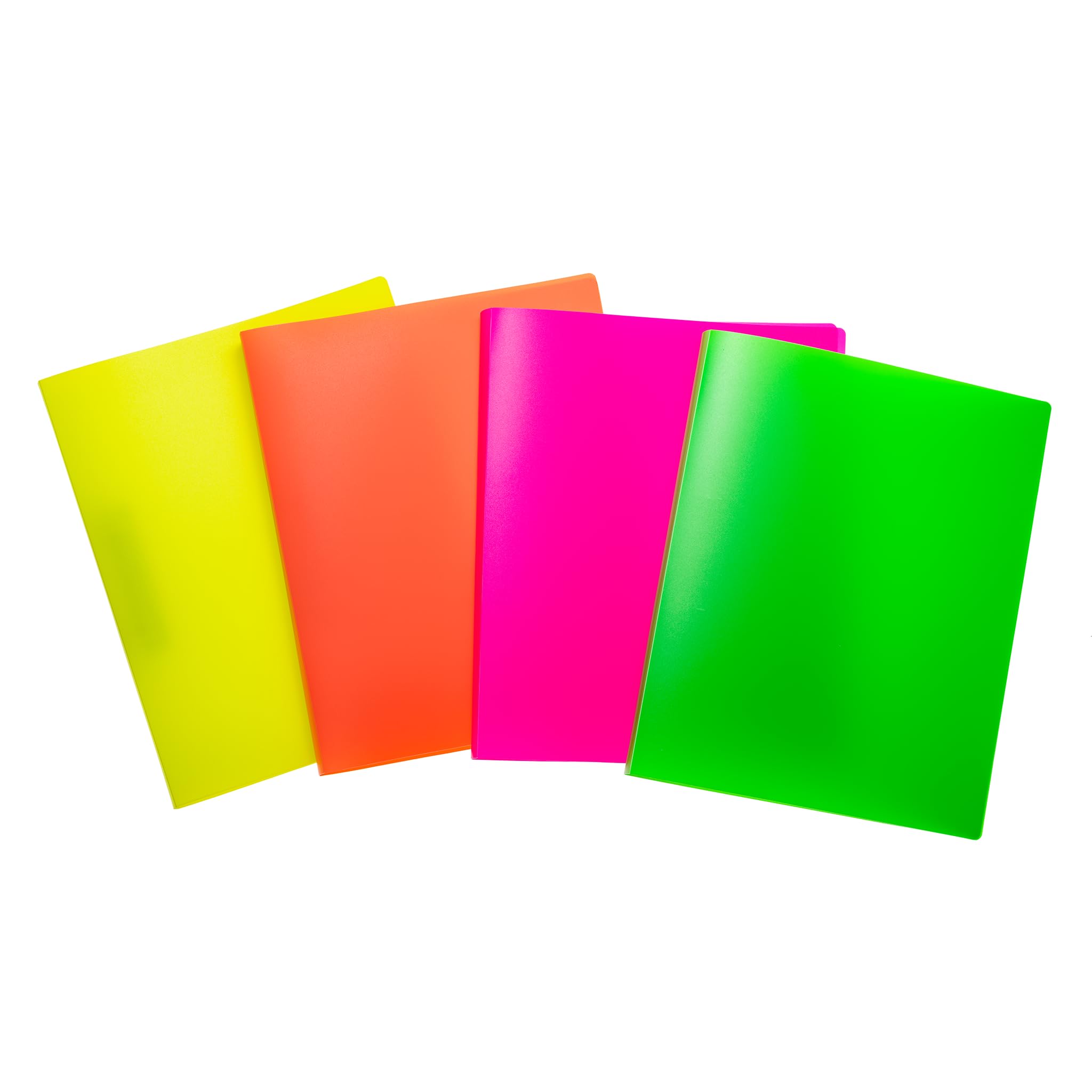 HERMA 19703 Ring Binder A4 Translucent Neon Set of 12 Slim 2 Rings Sturdy Plastic 25mm Wide Transparent for School and Office and for Kids Boys and Girls — image 1