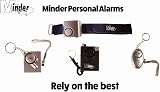 Minder 140db Police Approved Mini Alarm with Torch Keyring Red view 6