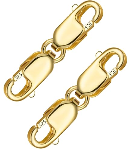 Fermoir mousqueton ajustable argent martelé argent pour cuir 5mm - Fermoirs collier bracelet cuir 5mm