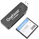 Onefavor CF Card Reader, Compact Flash Memory Card Reader, CompactFlash Cards USB Reader/Writer