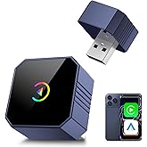 2026 Wireless CarPlay Adapter for iPhone & Android Auto, Mini Car Play Converts Wired CarPlay to Wireless, Plug & Play Auto-Connect, Stable Connection for iOS 10+ & Android 11+