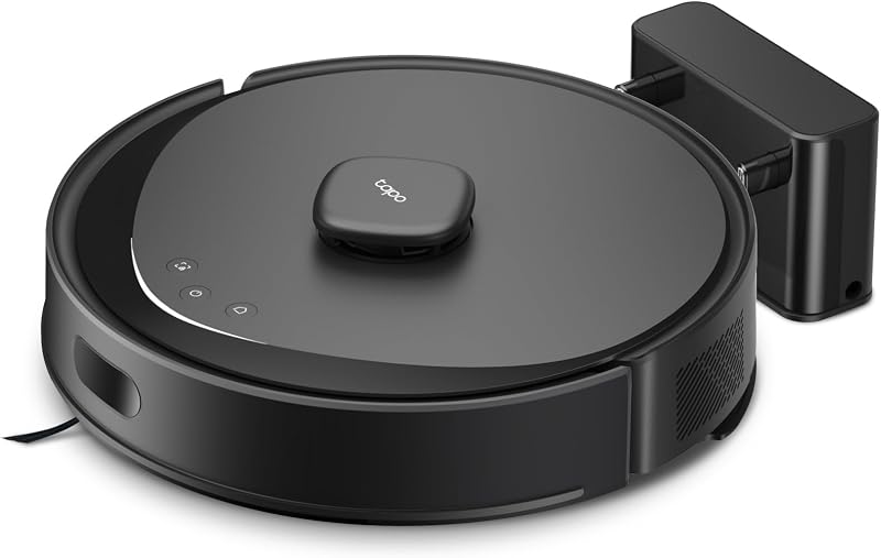 RV30 Max Robot Aspirapolvere Lavapavimenti con Mappatura 5300Pa, Doppia Navigazione LiDAR +IMU, Zone No-Go e Muri Virtuali, Controllo APP&Alexa&Google, Arrampicarsi fino a 22mm