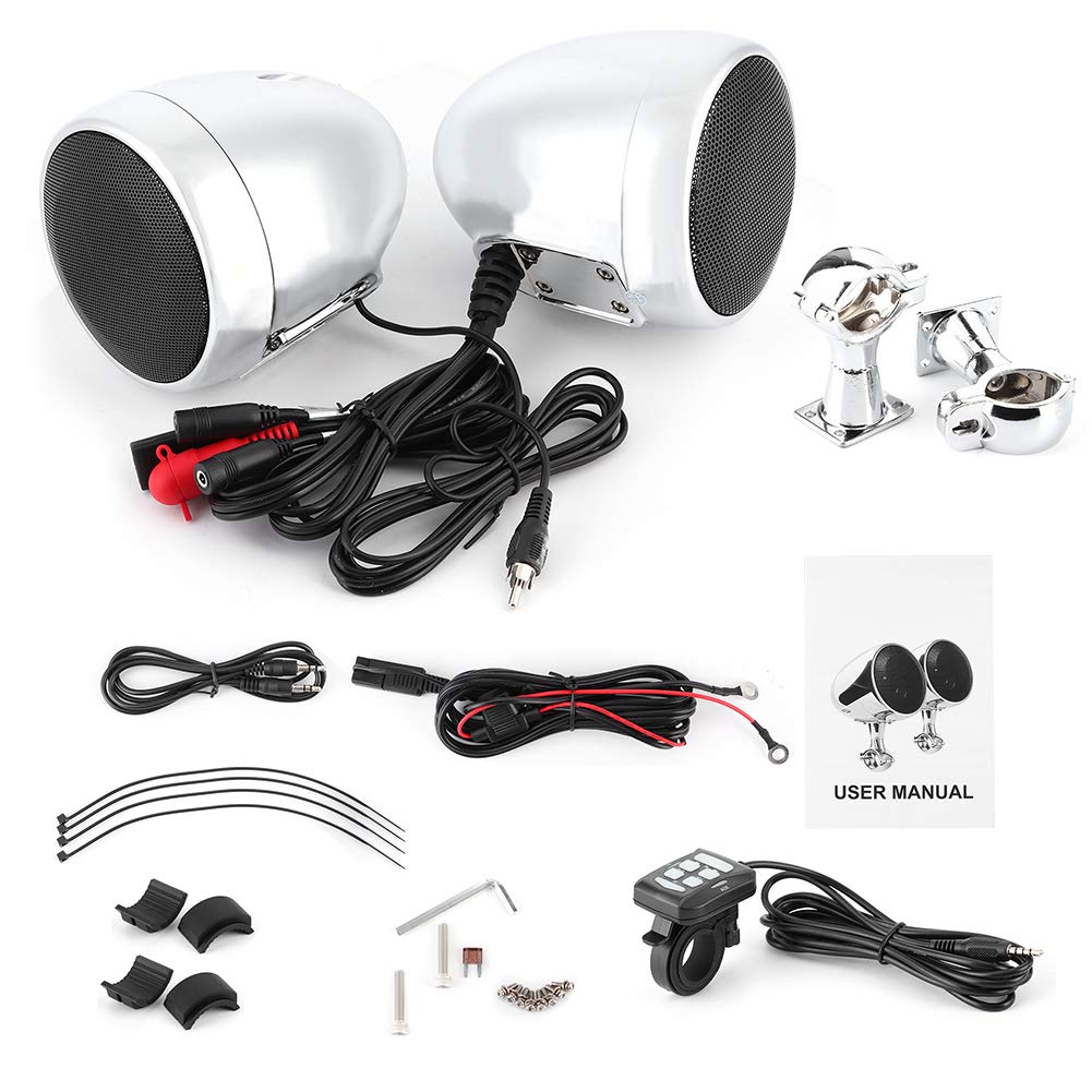 Bigking SPK350 4in Bluetooth Speaker Waterproof ATV Bullet Motorcycle Audio Built‑in 300W D‑Class AU