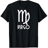 Retro Distressed Virgo Zodiac Sign Birthday Gift T-Shirt