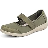 ACANER Women Orthopedic Mary Jane Flats Comfortable Bunions Walking Shoes Round Toe Lightweight Orthotic Shoes with Arch Support