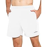 DEMOZU Men's 5" Running & Tennis Shorts - Lined Quick-Dry Athletic Workout Shorts with Pockets