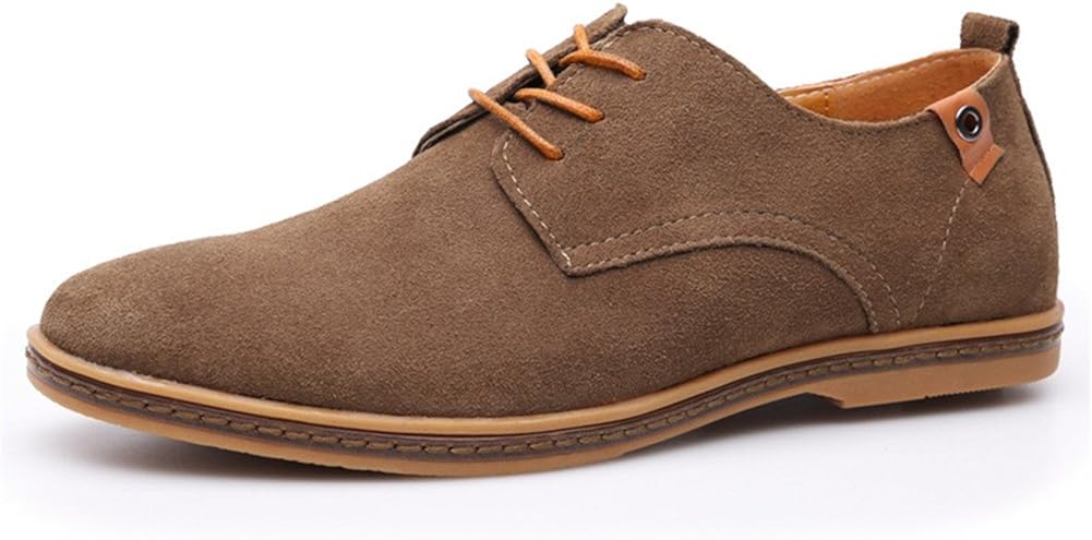 UPWalker Men's Suede Leather Classic Shoes Casual Driving Oxfords