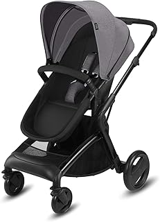 cbx Kombikinderwagen Bimisi Pure mit wendbarem Komfortsitz und faltbarem Kinderwagenaufsatz für Neugeborene, Inkl. Regenverdeck, Ab Geburt bis 15 kg, Comfy Grey