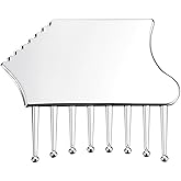Ptwola Stainless Steel Scalp Handheld Head Massage Comb Massager Metal Guasha Scraping Tool Multi-Functional Guasha Scraping Comb for Head Neck Shoulders Legs Arms