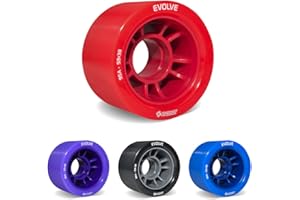 Bont Skates - Evolve Roller Derby Skates - Indoor Rollerskate Wheels - 88A, 92A, 95A, 98A - Red, Black, Blue, Purple