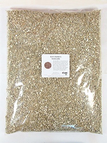 Eve's Premium Grade Horticultural Vermiculite for Bonsai and all house plants including cactus for Soil additive Conditioner Mix - 20 Cups(dry)