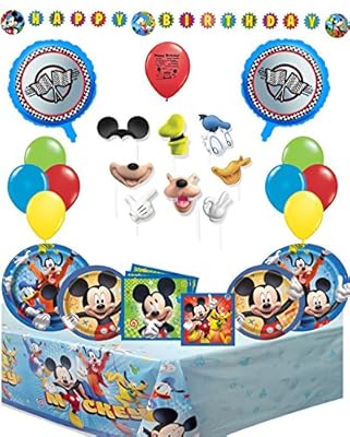 Mickey Mouse and the Roadster Racer Party Supply and Balloon Bundle
