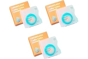 Cocofloss Woven Dental Floss, Dentist-Designed Oral Care, Orange Scent, Waxed, Expanding, Kid-Friendly String Floss with Coconut Oil, 3 Spools (33 yd Each)
