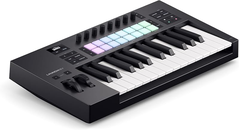 Novation Launchkey 25 MK4 Compact 25 Key USB MIDI Controller with DAW