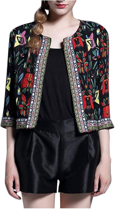 short embroidered jacket