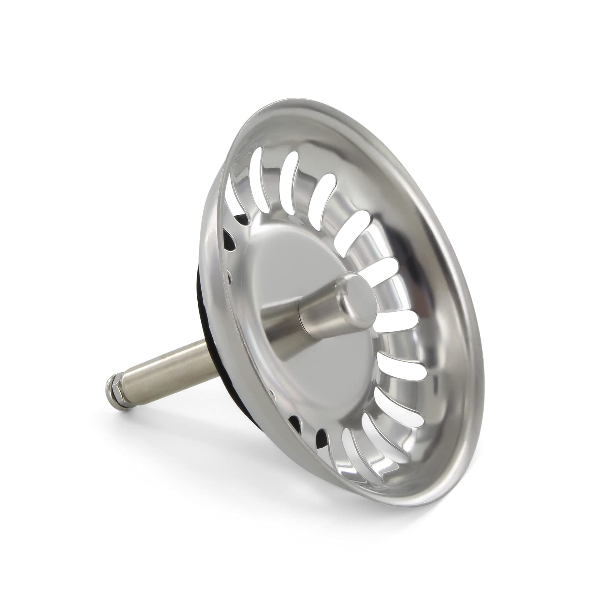 DL-pro Strainer Basket Diameter 81 mm with Spigot 8 x 50 mm Like Blanco 118150 Strainer Basket Sink Strainer Drain Strainer 18 Slots for Strainer Basket Valve Sink Sink Eccenter Control