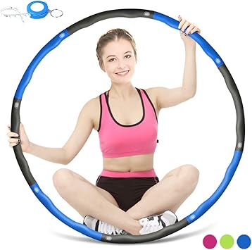 dibikou Hula Hoops - Aro de Hula, Plegable, para Fitness, 1 kg, 8 ...