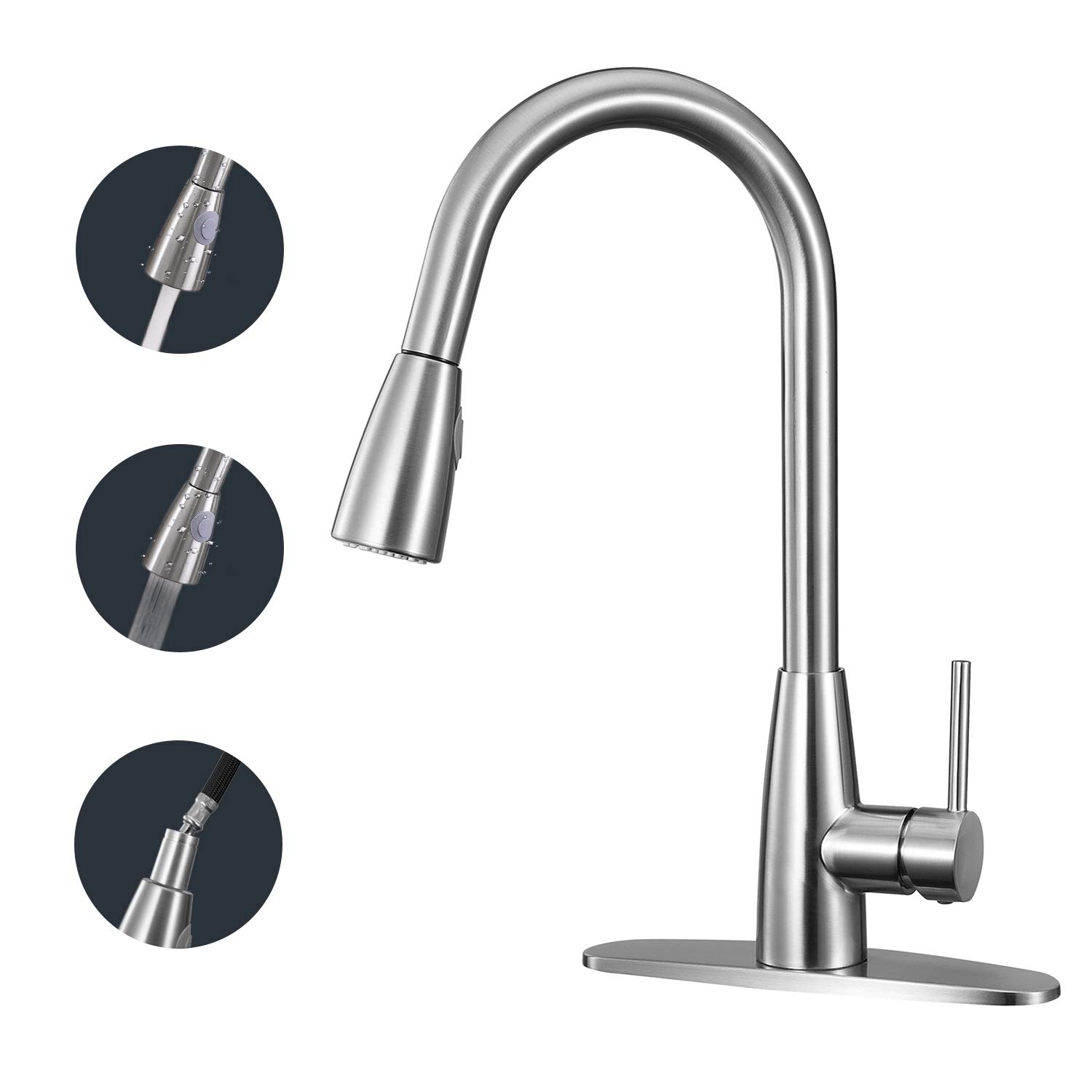 Best Kitchen Faucet High Arc Magnetic Head