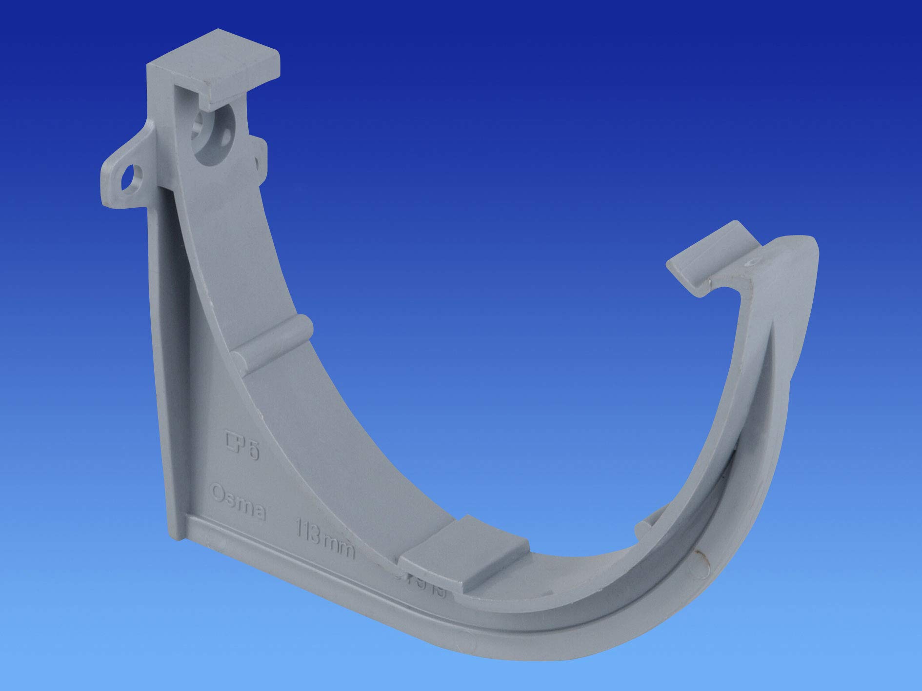 Pack of 2 X OSMA 9T919G Grey 113mm Gutter Support Bracket for DeepLine 4.5:2.5 Gutter System