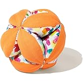 Lovevery, Montessori Organic Ball, Baby Toy, Tummy Time Ball, 12+ Weeks