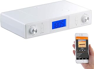 auvisio Küchenradio: Stereo-FM-Küchen-Unterbauradio mit Bluetooth, Timer, Wecker, LCD, PLL (Küchenunterbauradio)