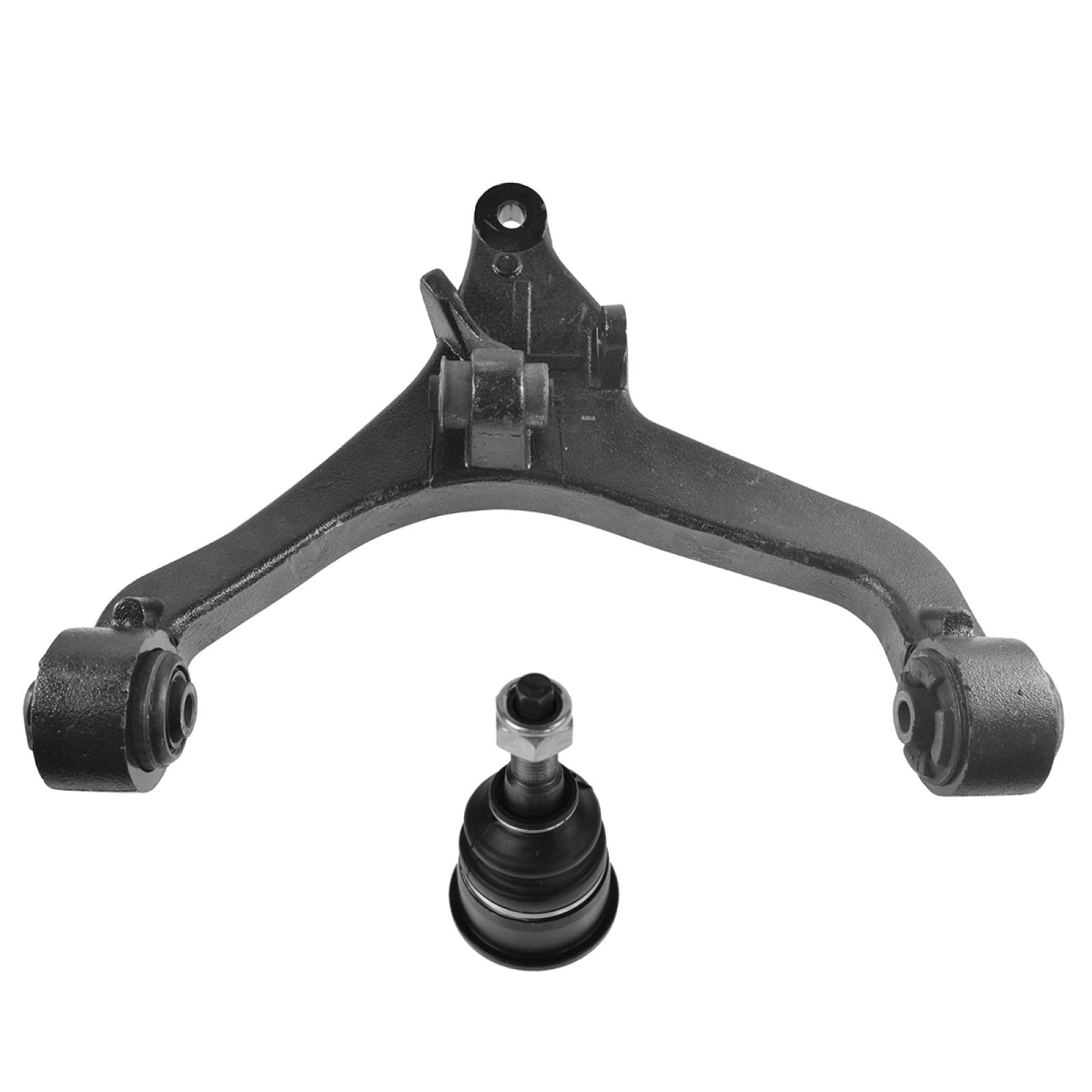 TRQ Front Left Lower Control Arm with Ball Joint Steel Compatible with 2002-2004 Jeep Liberty Image