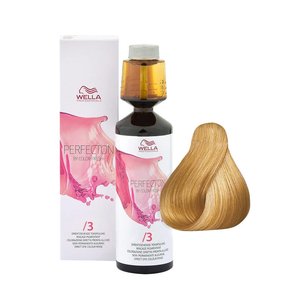 WELLA Perfection By Color Fresh Semi-Permanent Hair Colour, No. 3 Gold, 250ML 8005610588636