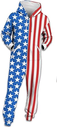 american flag romper for men