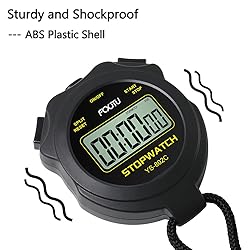 FCXJTU Simple Digital Sports Stopwatch Timer, No