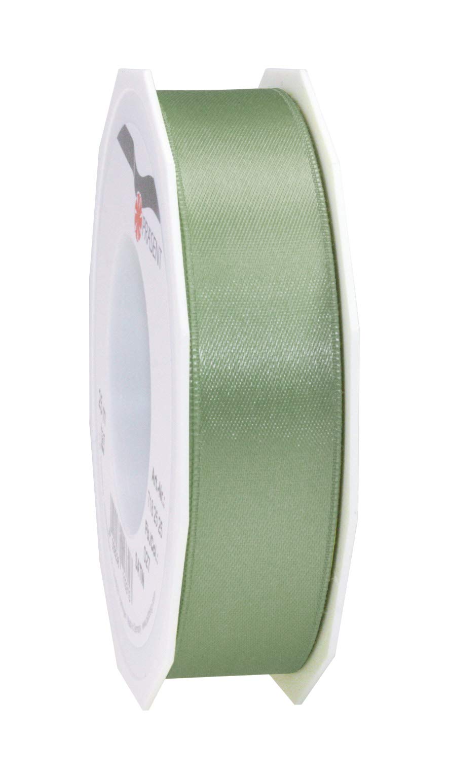 C.E. Pattberg SATIN antique green gift ribbon, 27 yards for Wrapping Gifts, 1 inch width, Ribbon for Decorating & Crafting, Decorative Ribbon for Gifts, for every occasion