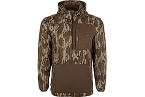 Drake Waterfowl Men's MST Endurance Hunting Warm Quarter-Zip Fleece Lined Hoodie w/Kangaroo Pouch & Magnattach Chest Pocket