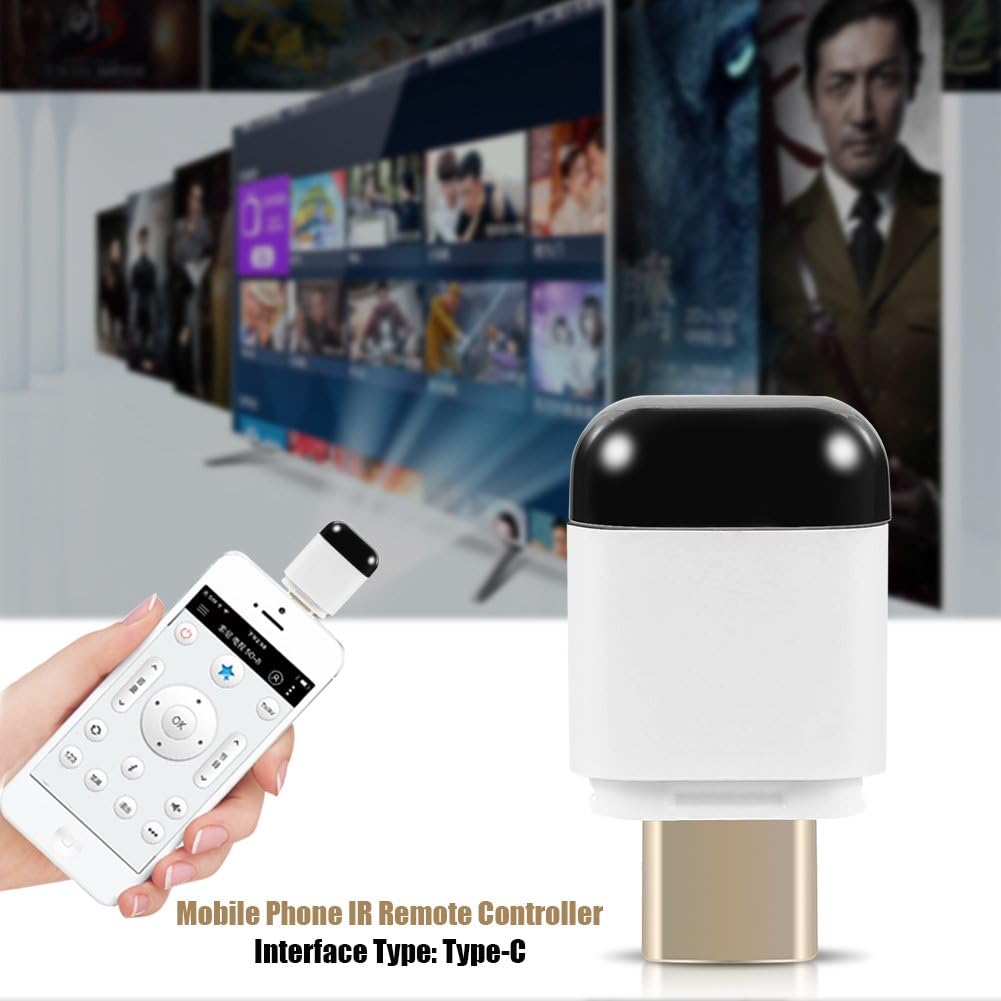 ASHATA Android Smartphone Universal Mobile Phone IR Control Remote Controller,for TV/DVD Player/Set-Top-Box/Air Conditioner/Projector/Light/Fan/Refrigerator (Type-C) - Image 4