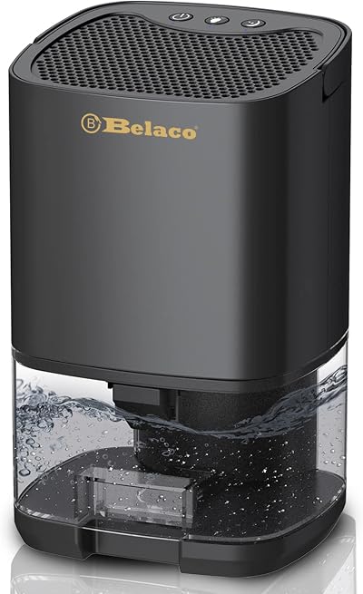 Belaco 1000ml Portable Dehumidifier Damp Mould Moisture Home Quiet Air Dryer