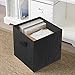 ShellKingdom Storage Bins, Foldable Fabric Storage Cubes And Cloth Storage Organizer Drawer For Closet And Toys Storage, 2 Pack (Black)