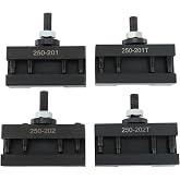 findmall 4Pcs Quick Change BXA Tool Post Tool Holder, 250-201, 250-201XL | 250-202, 250-202XL, Turning and Facing Holder