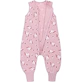 Miracle Baby Sleep Sack with Feet - 0.5 TOG 100% Breathable Cotton Wearable Blanket, Sleeveless Design Sleeping Bag for Baby