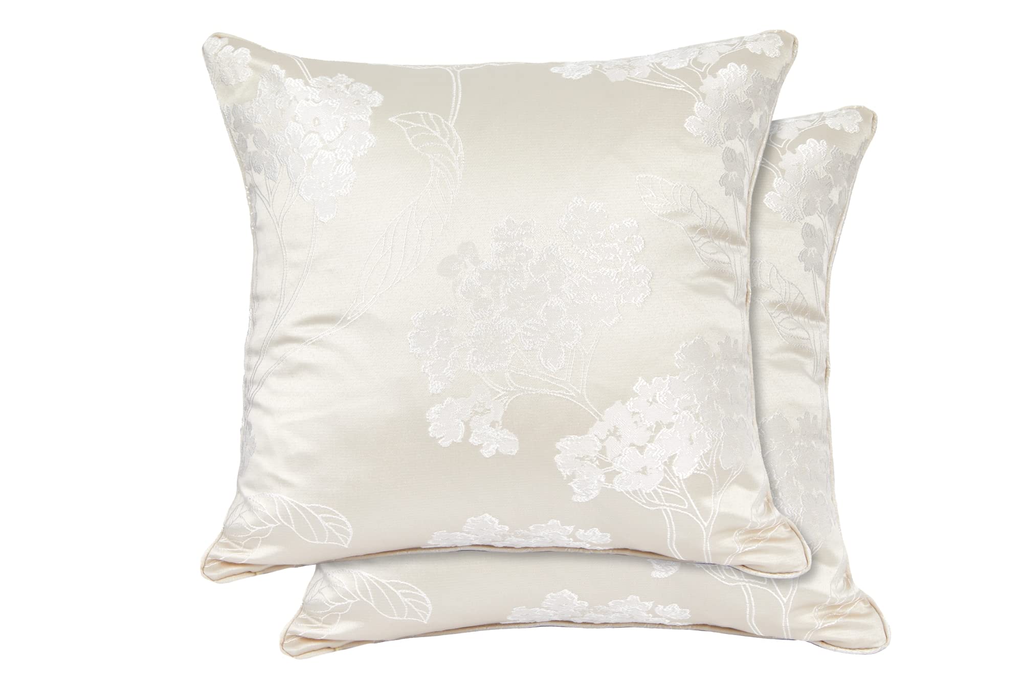 Emma Barclay Blossom - Jacquard Cushion Cover in Blush Pink - 17x17 (43x43cm)