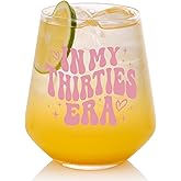30th Birthday Gifts For Her - In My 30s Era Wine Glass, Best 30th Birthday Gifts For Women, 30 Years Old Gifts For Sister, Son, Daughter, Mom, Best Friend, Birthday Glass For Decorations, 18oz