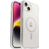 OtterBox iPhone 14 Plus Symmetry Series+ Case - CLEAR , ultra-sleek, snaps to MagSafe, raised edges protect camera &amp; screen