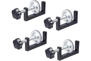 HUIKANGSHENG 2.17in Adjustable Sectional Couch Sofa Funiture Clamps Outdoor Patio Furniture Clips for Outdoor Garden Rattan Aligment Rattan Furniture Clamps, 4Pieces