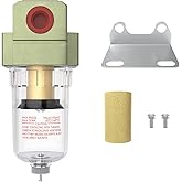 CNZG PNEU NPT 1/4 Air Pump Filter Pneumatic Water Trap for Air Compressor Oil Separator Compressed Airline Dryer Trap Inline AF2000-02 Manual