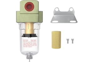 CNZG PNEU NPT 1/4 Air Pump Filter Pneumatic Water Trap for Air Compressor Oil Separator Compressed Airline Dryer Trap Inline AF2000-02 Manual