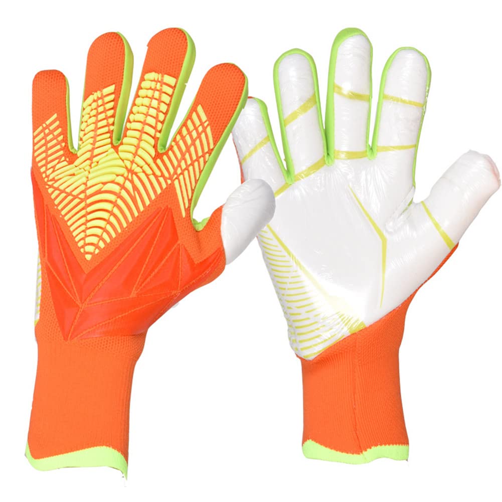 FASECKS Football Goalkeeper Gloves For Boys, Kids Children Youth Soccer Goalie Gloves with 3mm Latex Super Grip Palm Goalkeeping Gloves6/7/8/9/10