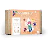 CONNETIX Magnetic Tiles Pastel Square Pack, 40 Pieces