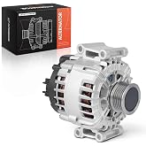 A-Premium Alternator, 12V 150A 6-Groove Clutch Pulley Clockwise | Compatible with Volkswagen Jetta, Passat, Tiguan, Tiguan Limited, Beetle, CC, Eos 2.0L &amp; Audi A3, A4, TT Quattro, 2.0L Only