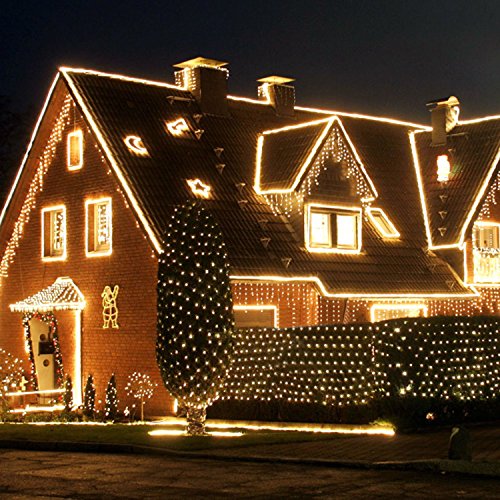 Albrillo Starry String Lights Warm White 100 LEDs 33ft with Power Supply, UL Listed