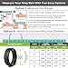 Rinfit Silicone Rings for Women 6mm Wide, 2mm Thick - Rubber Wedding Bands Women - 4Love Collection Patented Design - Pack AI, Size 9
